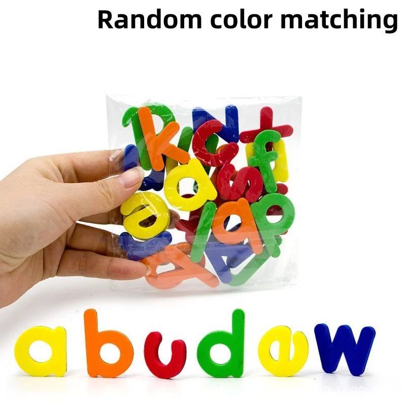 Magnetic Letters Numbers ABC 123 Fridge Magnets Plastic Educational Toy Set for Kids Preschool Learning Uppercase Lowercase Math