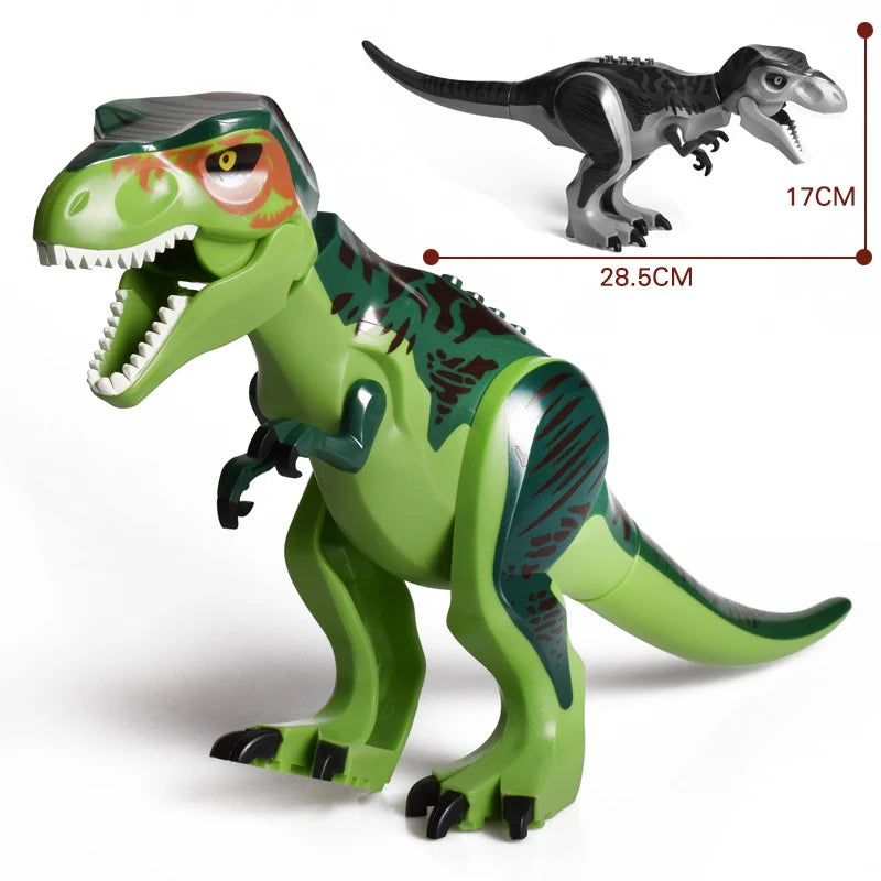 Jurassic Dino World Large Dinosaurs Figures Bricks Building Blocks Velociraptor T-Rex Triceratops Indominus Rex Toys For Kids