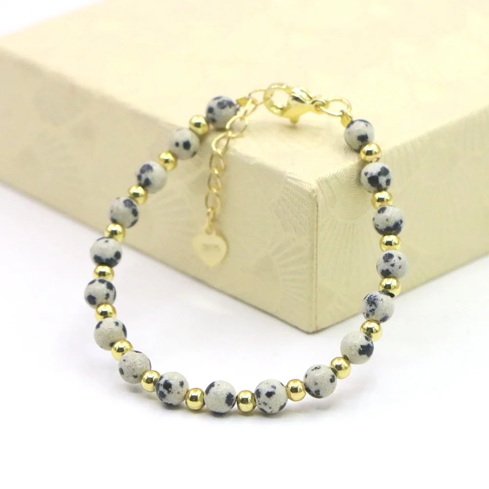 Lovely Baby Baptism Bracelet Natural Stone Crystal Lobster Clasp Parts Yoga Christmas Wedding Girls Gift Jewelry Charm Fashion