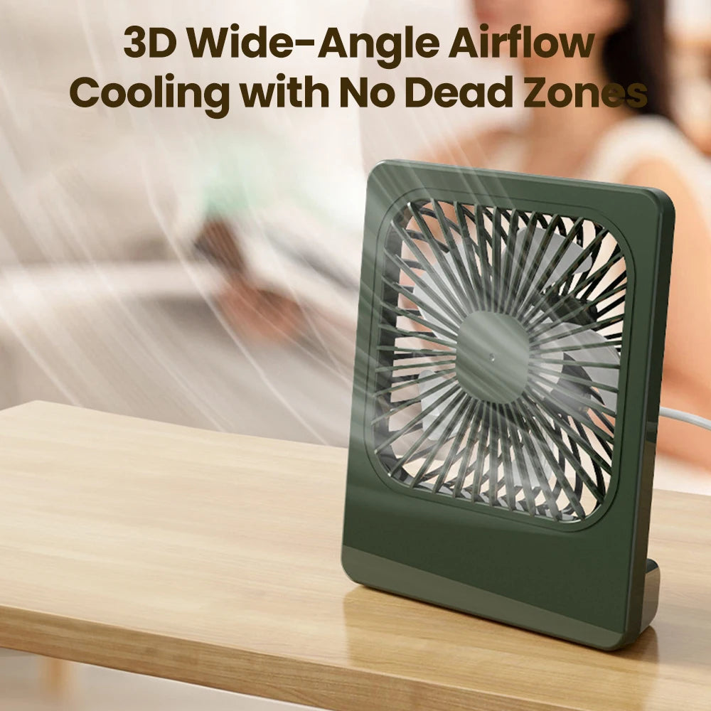 Mini USB Desktop Fan Portable Fan Desktop Office USB Quiet Cooling Fans Suitable For Student Dormitory Summer Home Office
