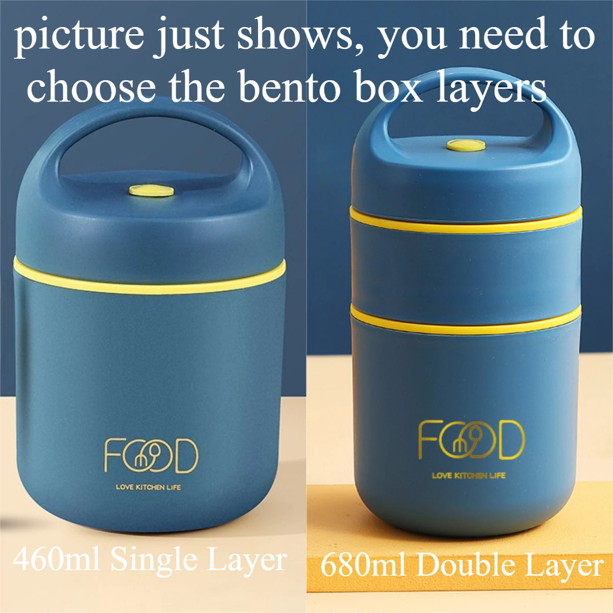 1pc Portable Thermal Porridge Cup Insulation Lunch Box Bento Box Insulation Bag Food Warmer Thermos Soup Cup For School Outdoor