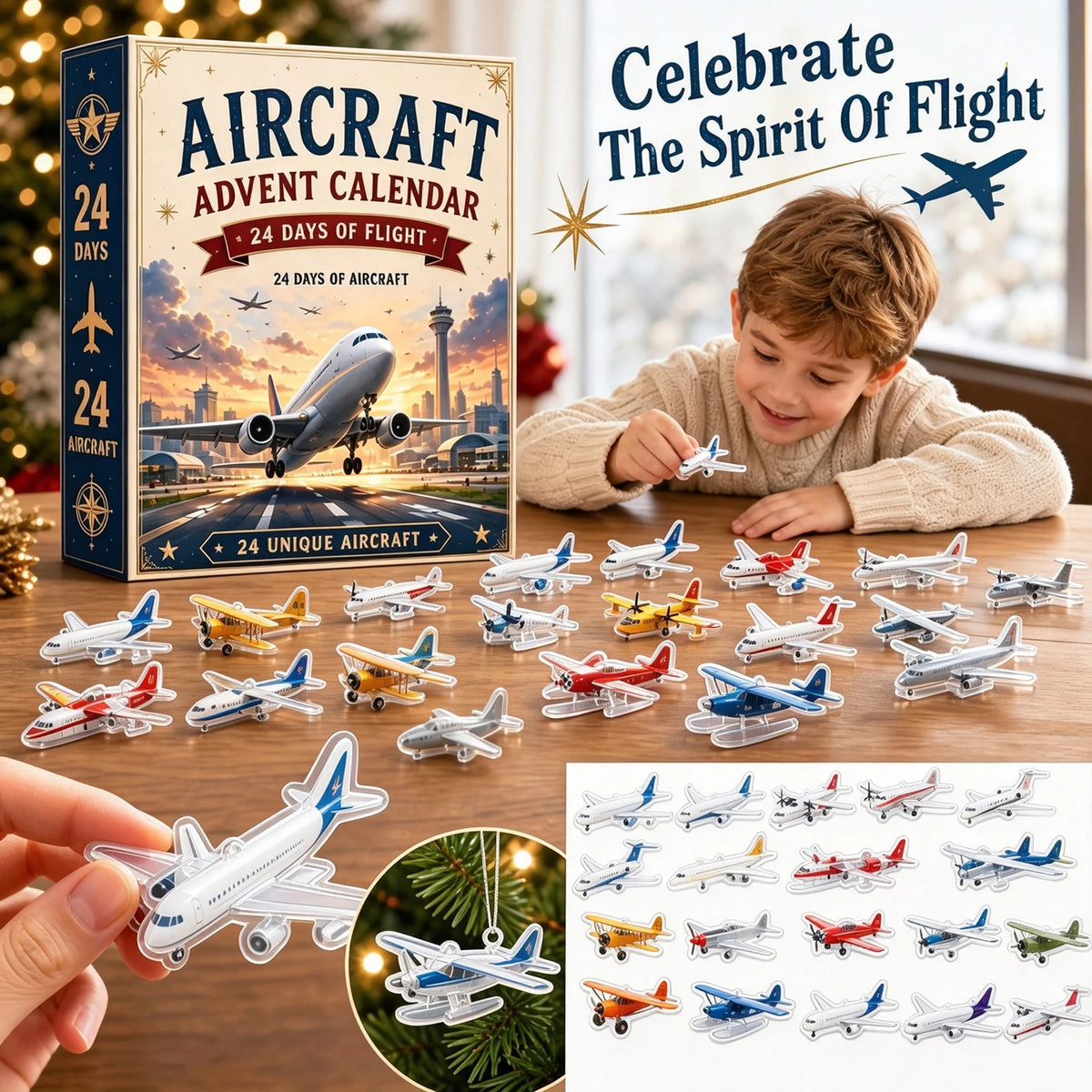 Aircraft Advent Calendar – 24 Daily Surprises Christmas Gift Box