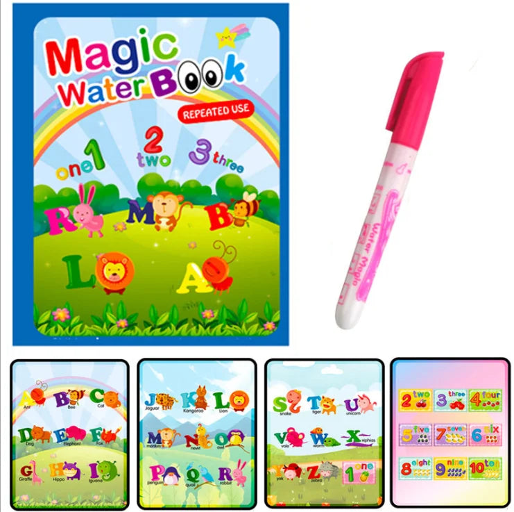 Hot Sale Reusable Magic Water Drawing Coloring Book Kids Sensory Early Education For Children Birthday Gift Montessori Toys