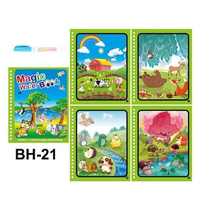 Children Painting Drawing Toys Reusable Coloring Book Magic Water Drawing Book Sensory Early Education Toys for Kids