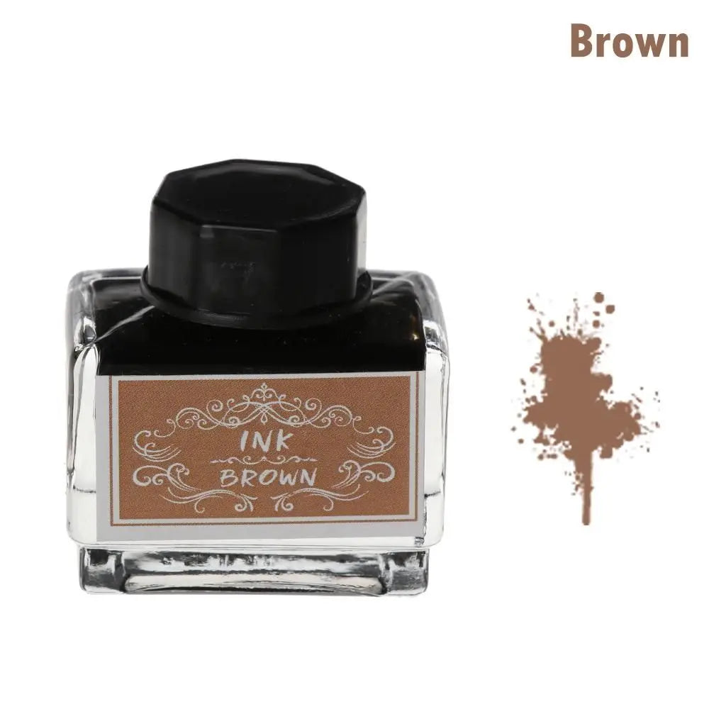 Carbon-free Ink For Fountain Pen 15ml Non-carbon Ink Fountain Pens Stationery Pen Ink Bottle Printer Chemical Ink