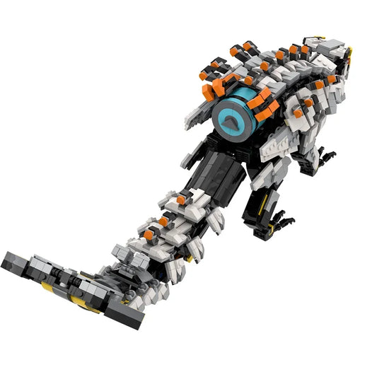 MOC Mechanical Horizons West Tooth Rollerback Building Blocks Set Zero Dawn Dinosaur Storm Monster Bricks DIY Toy Birthday Gifts