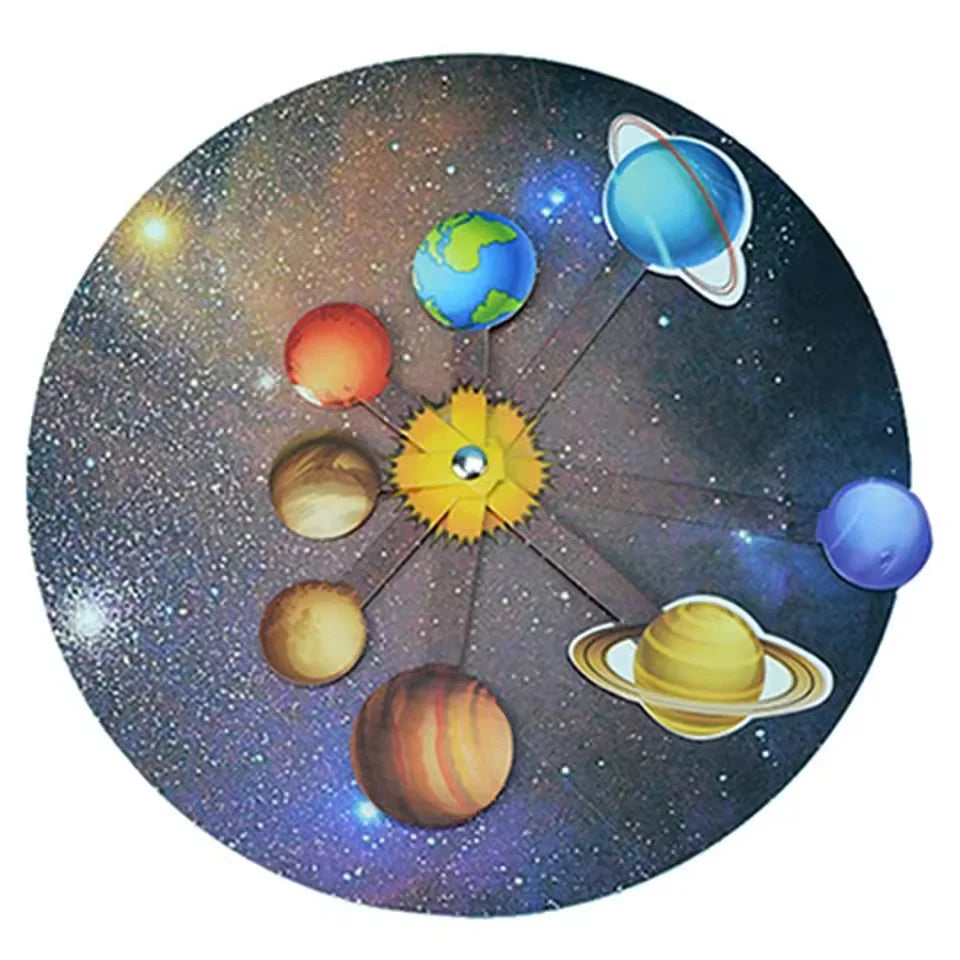 DIY Solar System Planet Model Science Experiment Toy Children's Education Toy Technology Experiment STEM Puzzle Planet