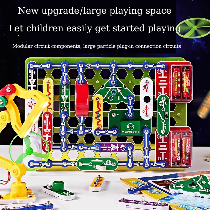 STEM Education Building Block Toy Set for Boys - Electronic Science Experiment Physics Technology New Model