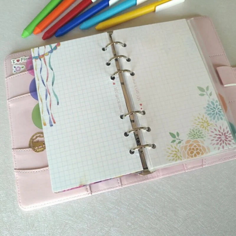 A5 A6 A7 40Sheets Loose Leaf Notebook Refill Spiral Binder Inner Page  Inside Paper Stationery