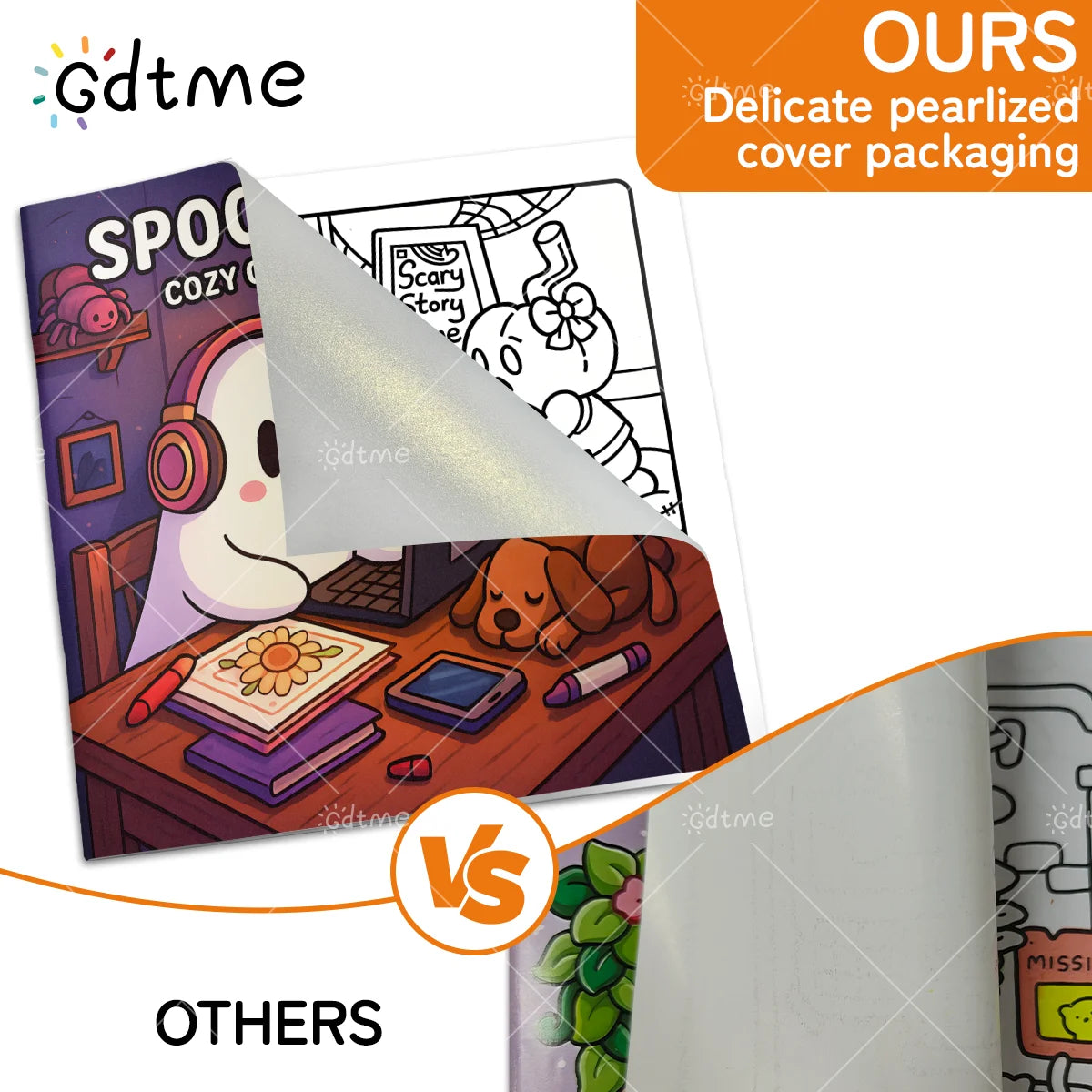 Halloween Spooky Life Coloring Book for Adults and Teen Featuring Adorable Creepy Creatures Painting Gift Kids Educational Toys