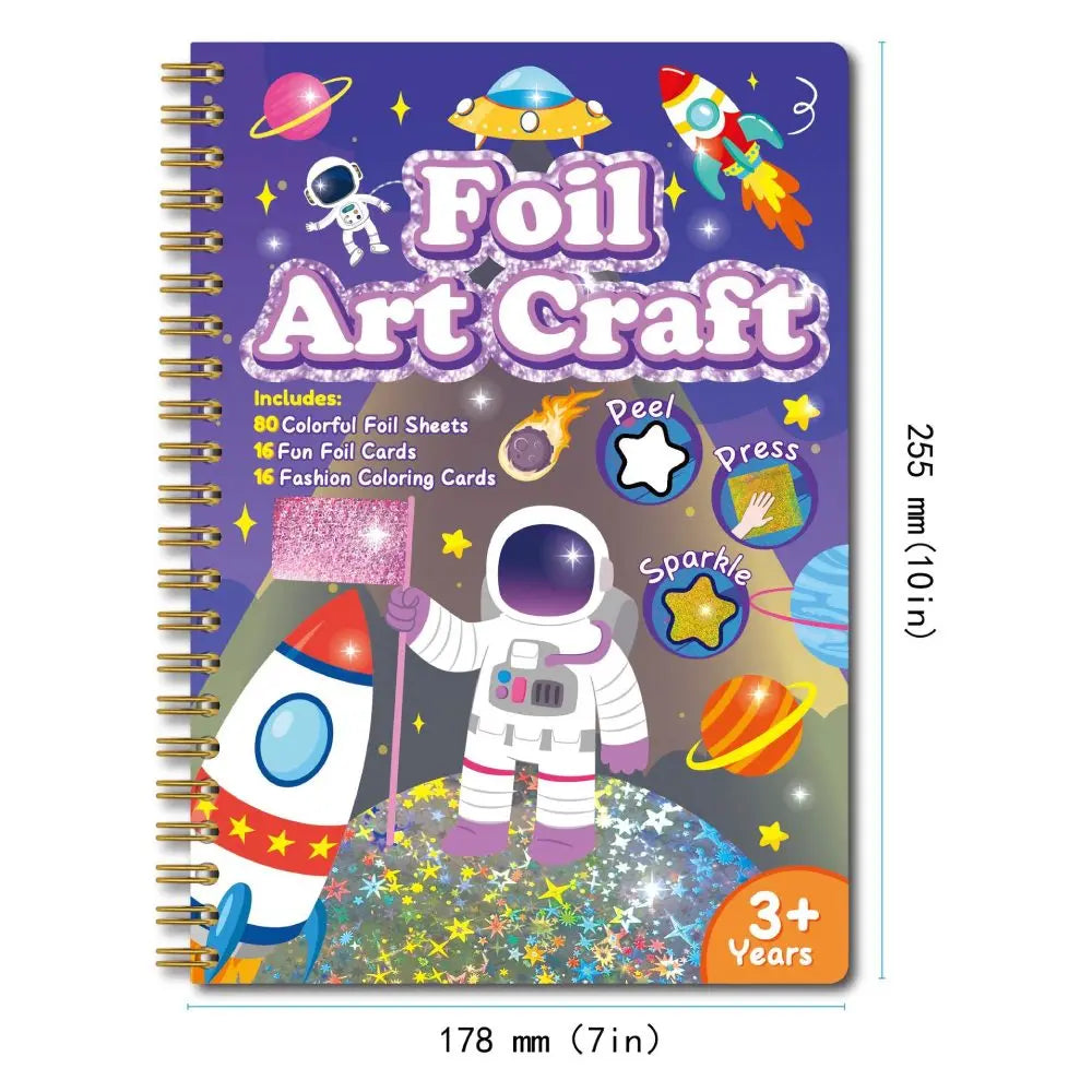 16 Sheet/Set DIY Magical Transfer Painting Crafts Christmas Halloween Birthday Children Kids Foil Arts Crafts Gifts Drawing Toys