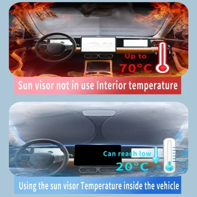 Car Sun Visor For BYD Seagull Dolphin Mini 2023~2025 Front Windshield Sunshade Heat Insulation Summer Cooling Auto Accessories