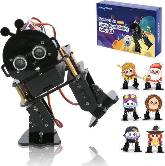 ACEBOTT Robotics for Kids Bionic Biped Robot Kit for Arduino ESP32 STEM Science Kits Cool Engineering Building Toys