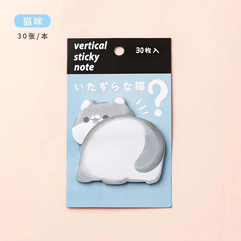 60sheets Sticky Notes Cute Cartoon Colorful Memo Pad Ins Kawaii Stationery Posted Tabs Its Memo Message Paper School Supplies