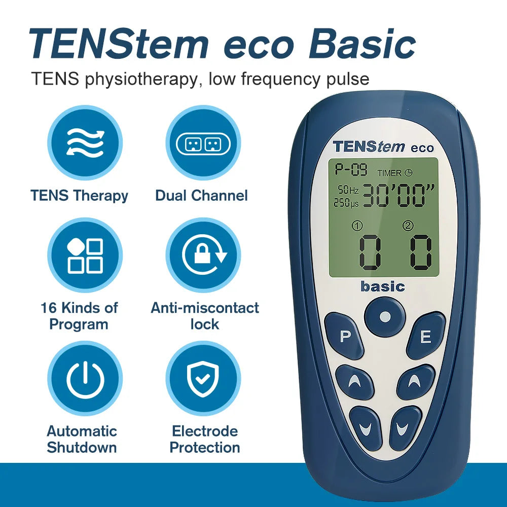 Tens Unit Muscle Stimulator 16 Massage Mode Tens EMS Machine Device Touchscreen Massager Intensity Deep Tissue Shoulder Pain Rel