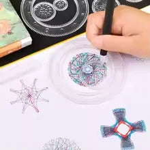 Creative Spirograph Drawing Toy Set Geometry Gear Stencil DIY Art Craft Painting Template Educational Learning Gift for Kids