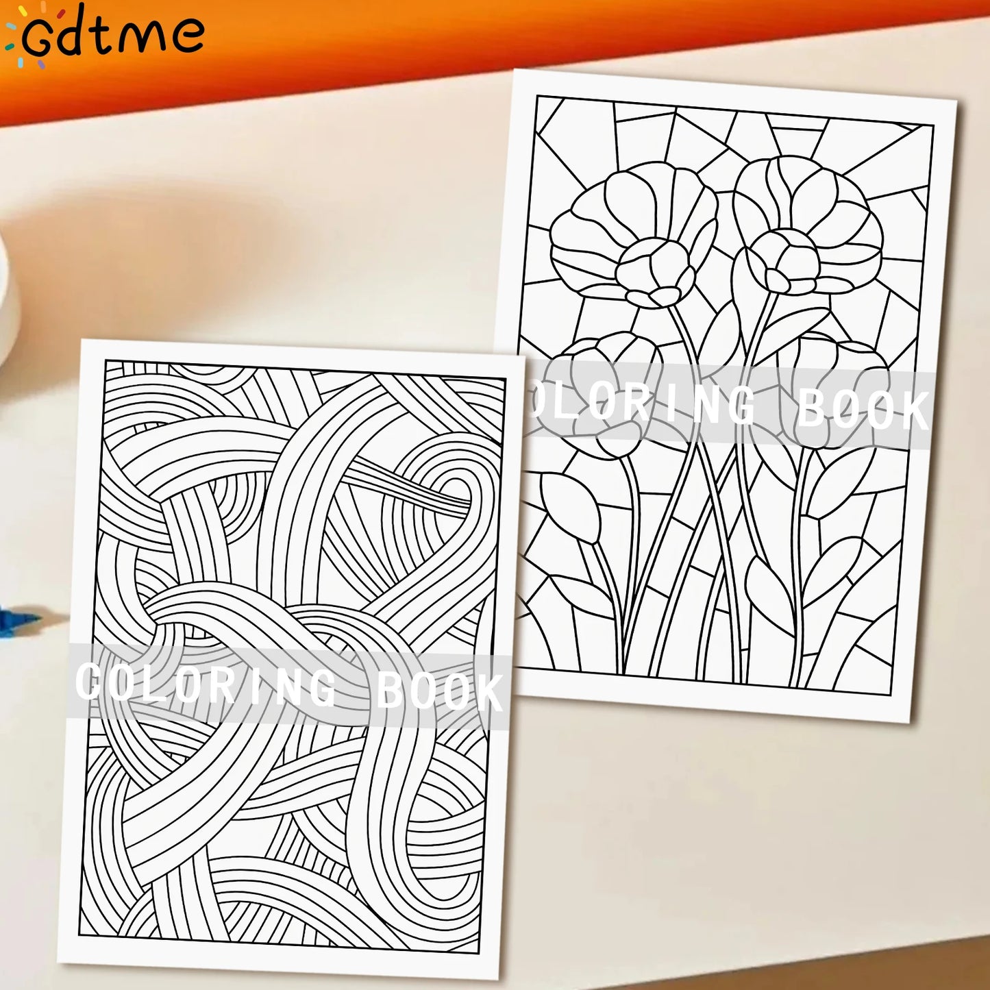 GEOMETRIC FIGURE Coloring Book for Adults Featuring Cartoon Bold-easy Patterns for Relaxation Kids DIY Painting Drawing Books