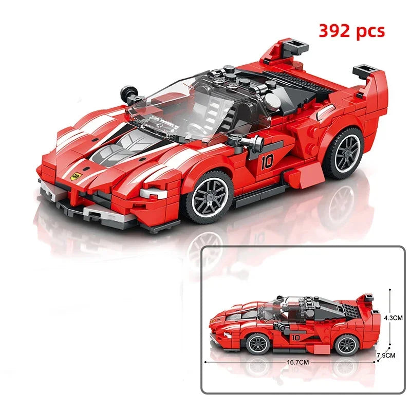 Speed Series Racing Sports Vehiclea Technique Car Supercar Building Blocks Set Bricks Classic MOC Model Toys For Kids
