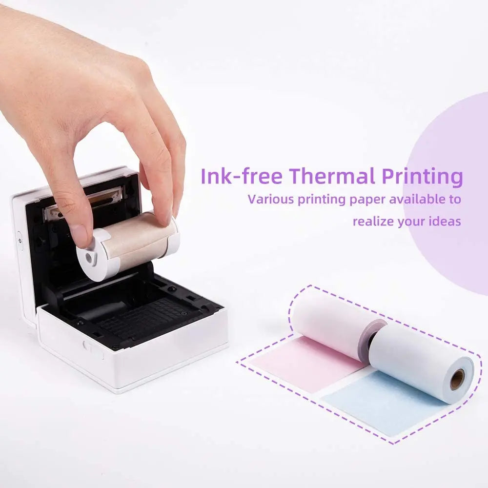 Thermal Paper Original Phomemo Sticker 3 Rolls fit M02 M02S M02 Pro Thermal  Printer Mini Thermal Photo Sticker