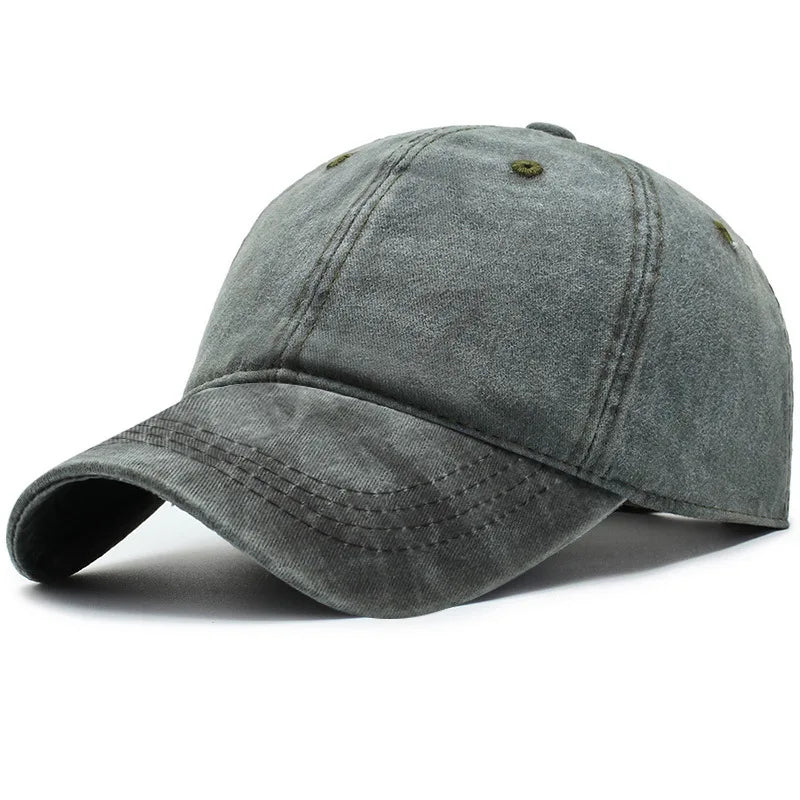 COKK Washed Cotton Adjustable Solid Color Baseball Cap Women Men Unisex Couple Cap Fashion Dad Hat Snapback Cap High Quality