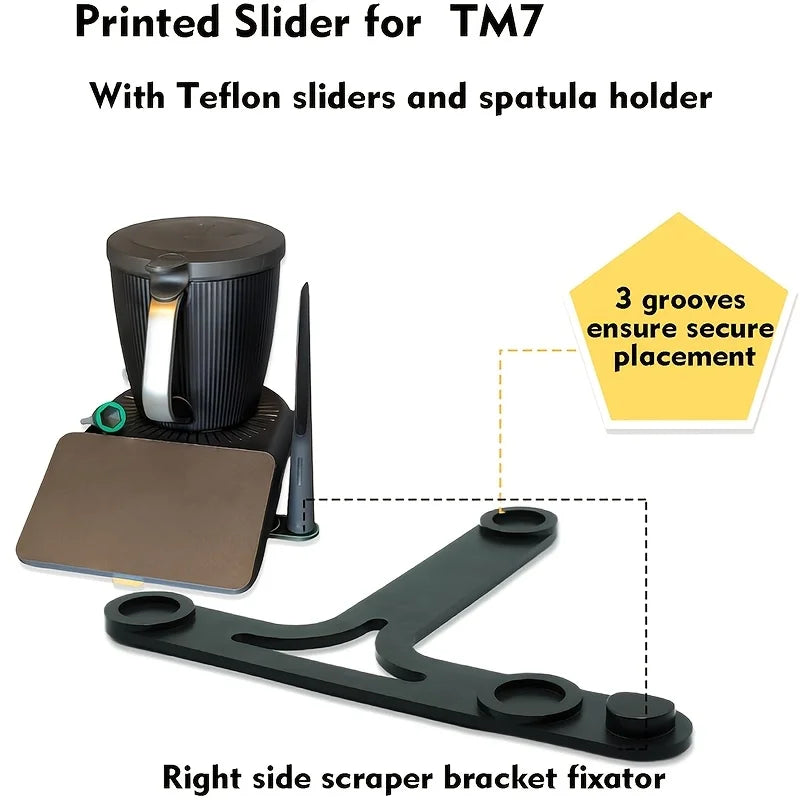 1pc Sliding Board with Gliders Secure Stand Protects Scale Function TM7 Accessories Base Bracket Protection of Work Surface Home