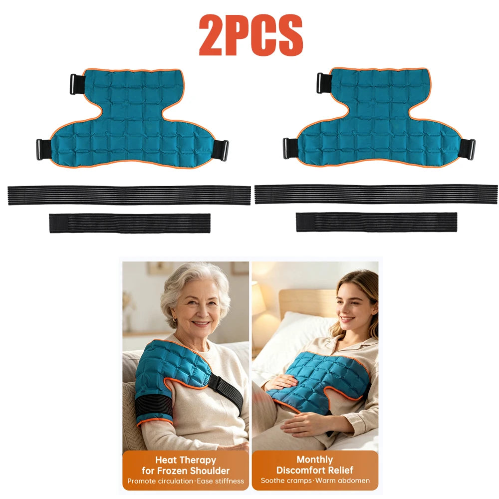 2PCS Self-Absorbing Water Ice Pack Reusable Cold Hot Compress Shoulder Wrap Knee Pad Gel Pack For Joint Injuries Muscle Sprain