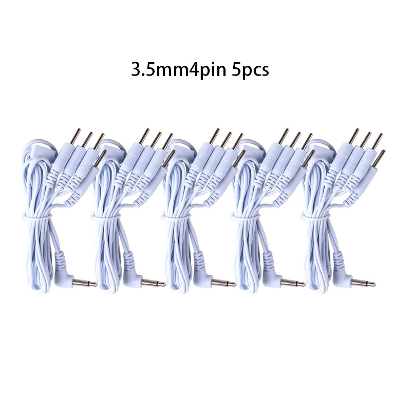 2 -Pin /4-Pin electrode wire for Machine Massager Electrode Pads Standard Connection Massage Leads for TENS Unit