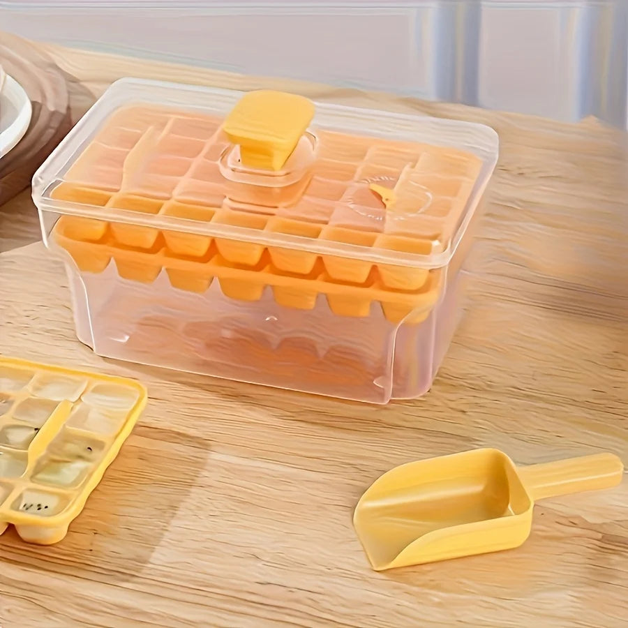 Interesting Homemade Small Ice Cube Mold Set, 68 Double Layered Design, Essential for Summer Cold Drink Enthusiasts
