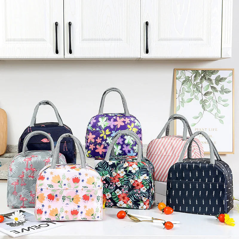 Aluminum Foil Insulated Lunch Bag for Office Workers Portable Lunch Box Lunch Bag Minimalist Kid Insulated  Handbag