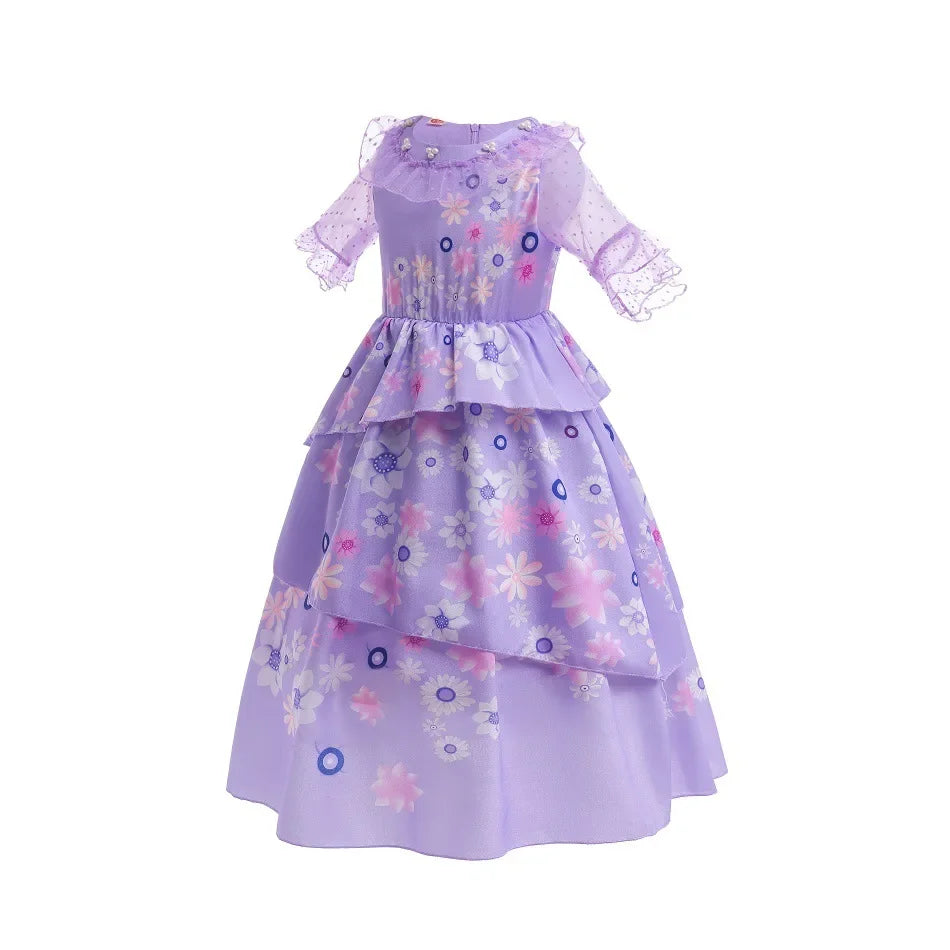 Isabella Charm Dress Girl Princess Dress Fantasy Party Kid Clothes Halloween Christmas Birthday Party Outfits