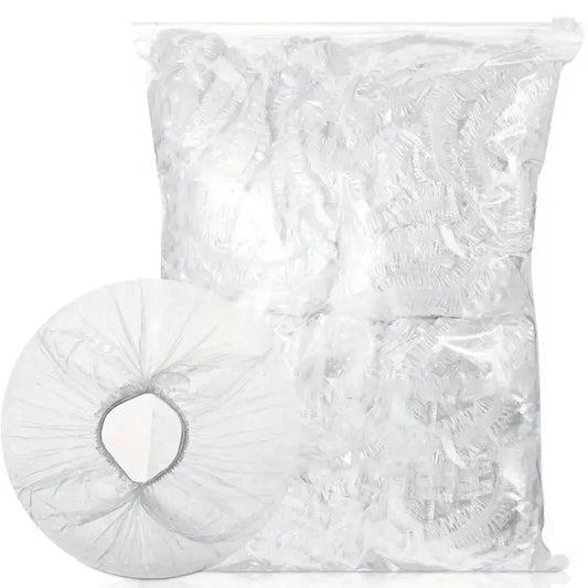 500/50Pcs Disposable Food Cover Fruit Food Cover Elastic Plastic Shower Cap Food Grade Storage Bag Kitchen Organizer Cling Film