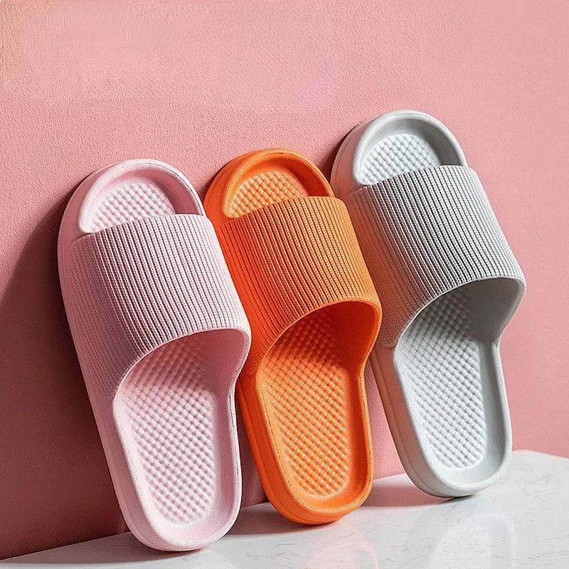 Thick Platform Bathroom Slippers Women Fashion Soft Sole EVA Indoor Slides Non-slip Summer Sandals 2024