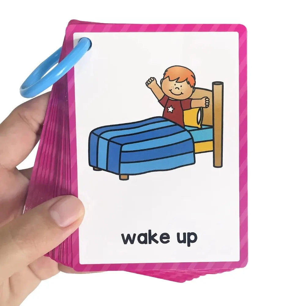 Montessori Kids Learning English Words Cards Kindergarten Teacher Early Education Teaching Aids Vocabulary Classroom Supplies