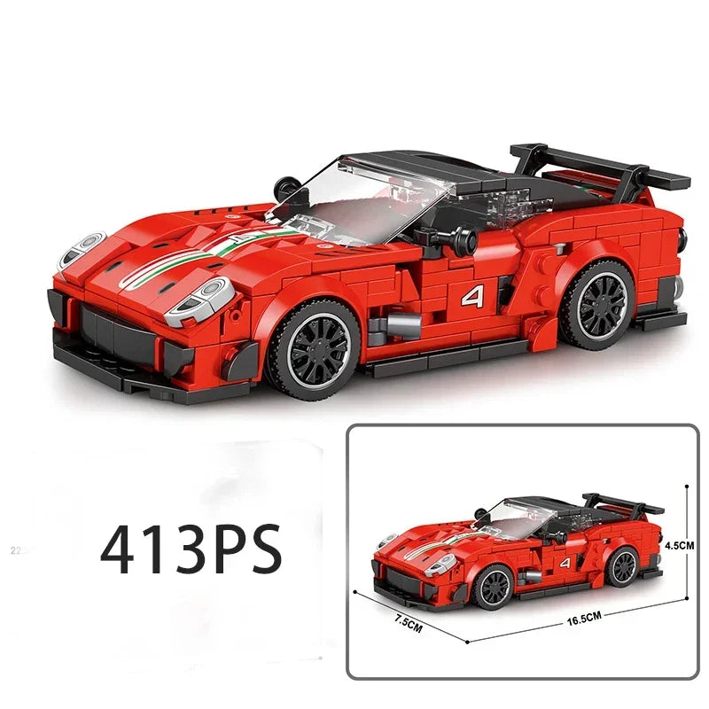 Speed Series Racing Sports Vehiclea Technique Car Supercar Building Blocks Set Bricks Classic MOC Model Toys For Kids