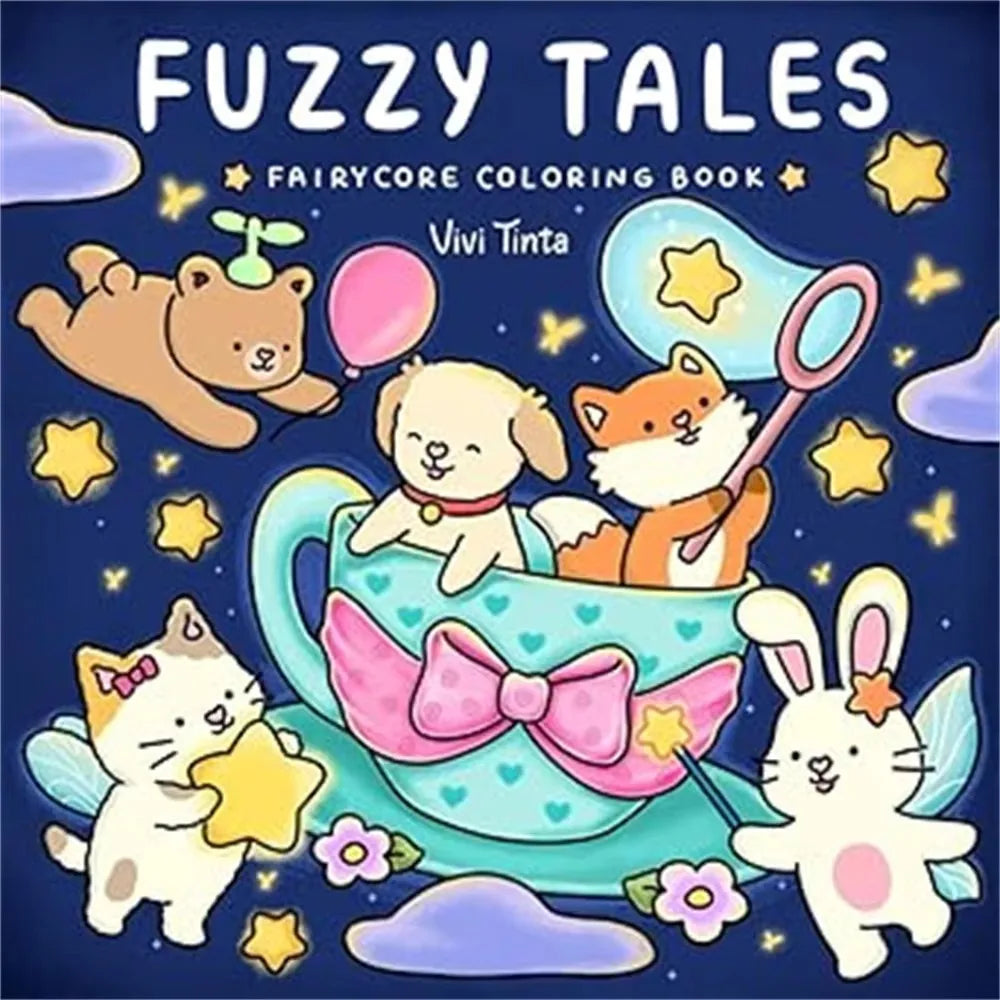 Colorful Paris Landmarks & Kawaii Characters Coloring Book - Adorable Designs for Kids And Adults