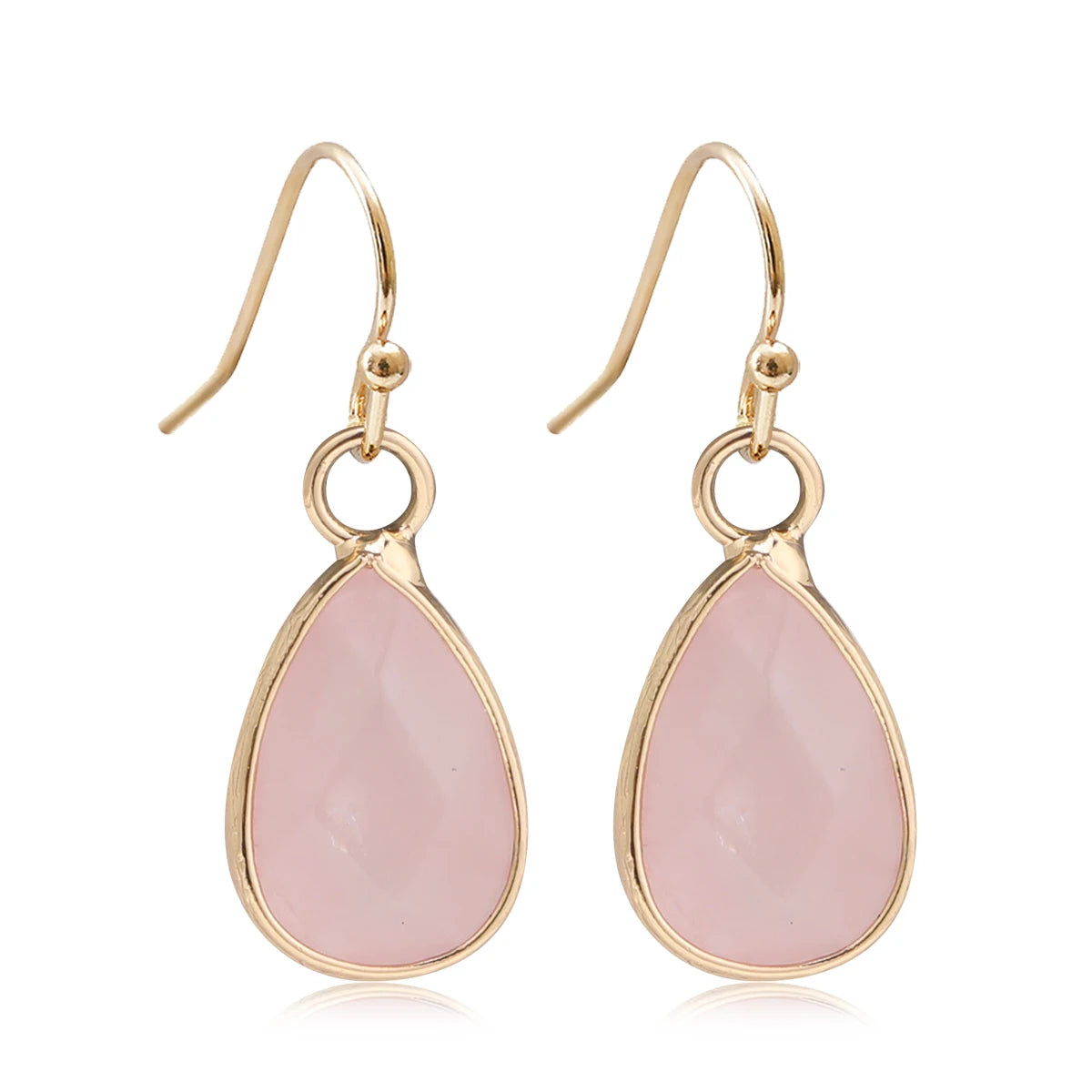 Waterdrop Natural  Stone Dangle Labradorite Earrings for Women Newly Designed  Female Daily Wear Wholesale Dropshiping
