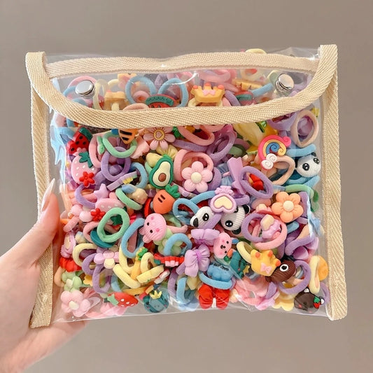 Hair band rubber band children tie hair rope baby girl does not hurt hair rope little girl rubber band