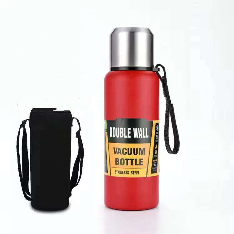 High Quality Large Capacity Stainless Steel Thermos Portable Vacuum Flask Insulated Tumbler with Rope Thermo Bottle 500/750ml