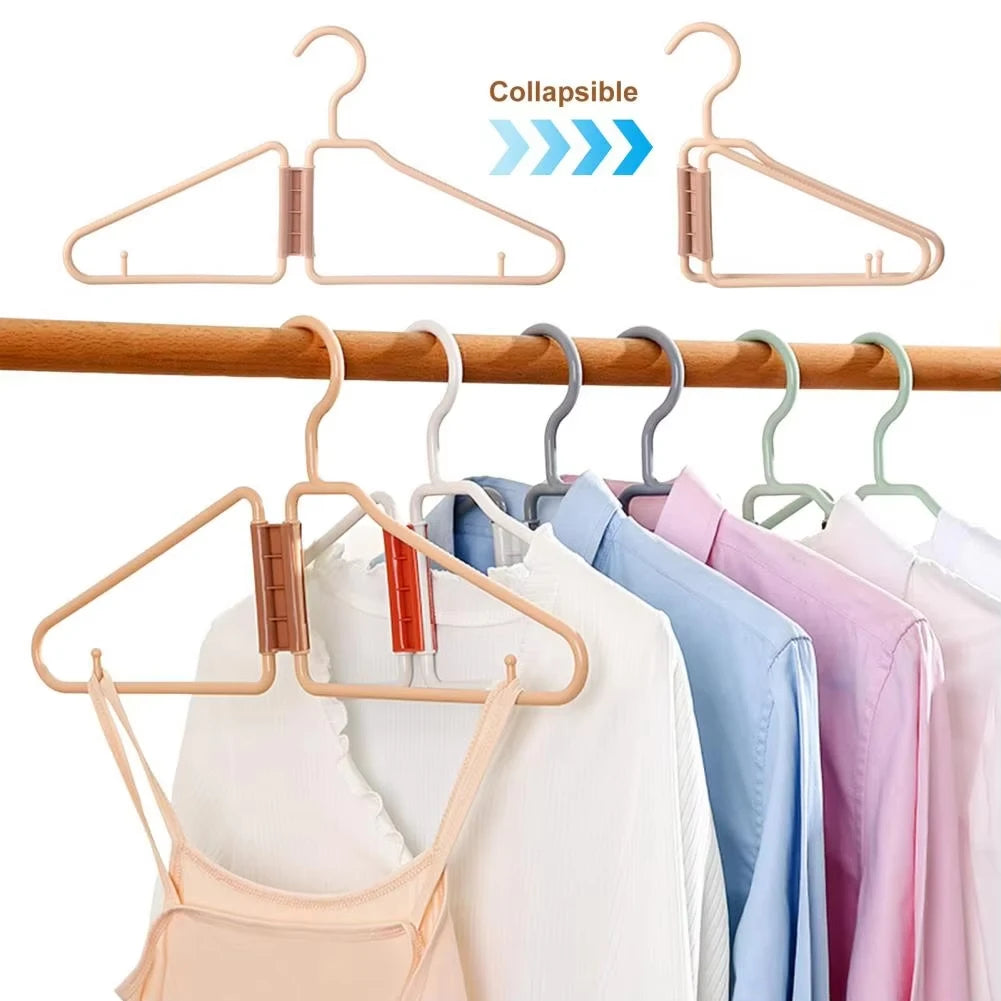 Multifunctional Cloth Hanger Foldable Portable Travel Saving Space Ultra-Light Clothes Hangers For Home Business Trip Vacation D