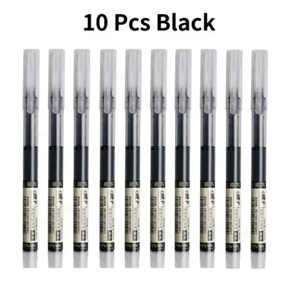 10Pcs/set High Quality Needle Type Gel Pens Straight Liquid Ballpoint Pen Kawaii Stationery School Office Supplies Writing