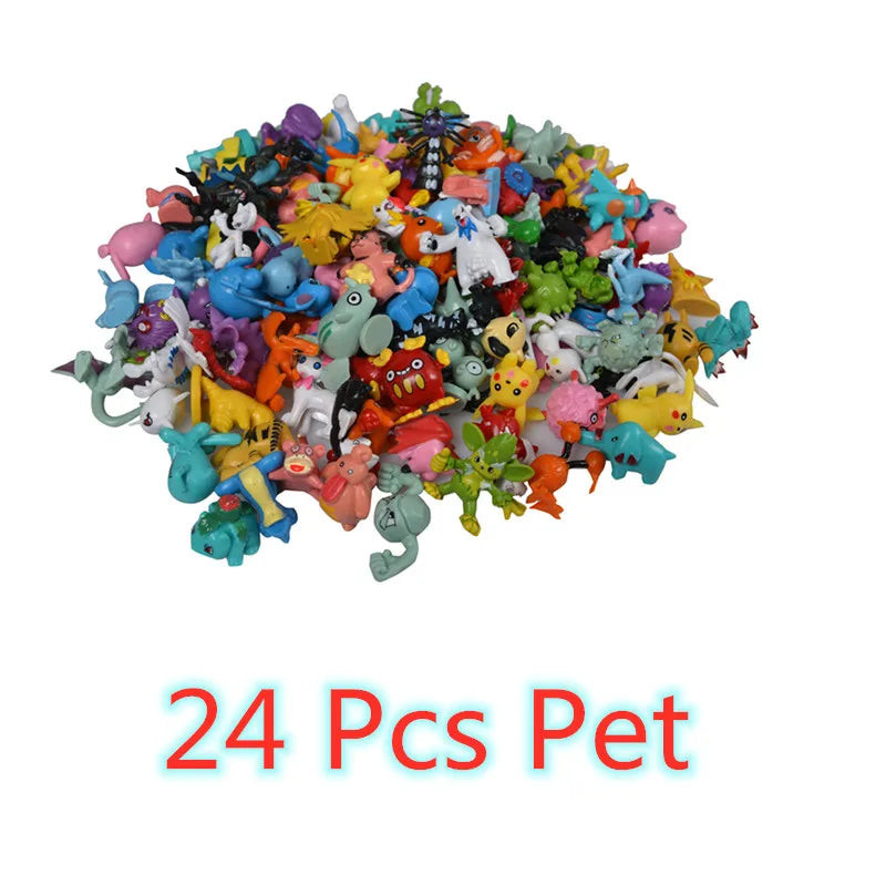 144 Style Pokemon Figure Toys Anime Pikachu Action Figure Model Ornamental Decoration Collect Toys For Christmas Gift
