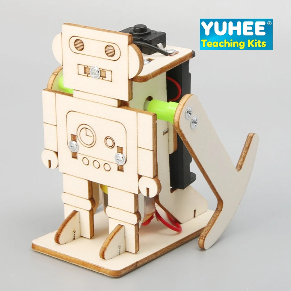 DIY Walking Robot Kit Kids STEM Educational Toy Science Experiment Handmade Assembly Puzzle for Elementary School