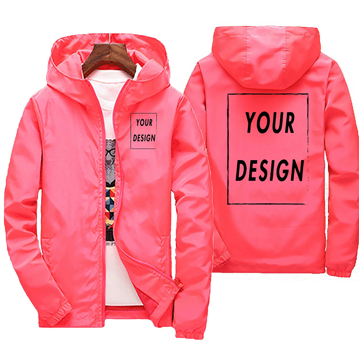 Custom Brand Logo Autumn Jacket Men Waterproof Warm Windbreaker Casual Clothing Big Size 6Xl Men Green Black Red Jacket Outdoor