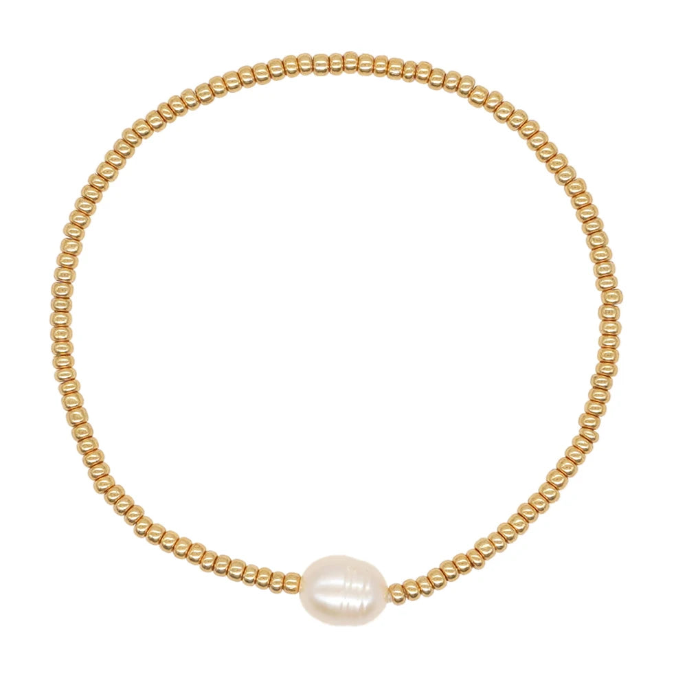 KKBEAD Natural Pearl Bracelet Set Jewelry for Women Gold Plated Miyuki Pulseras Mujer