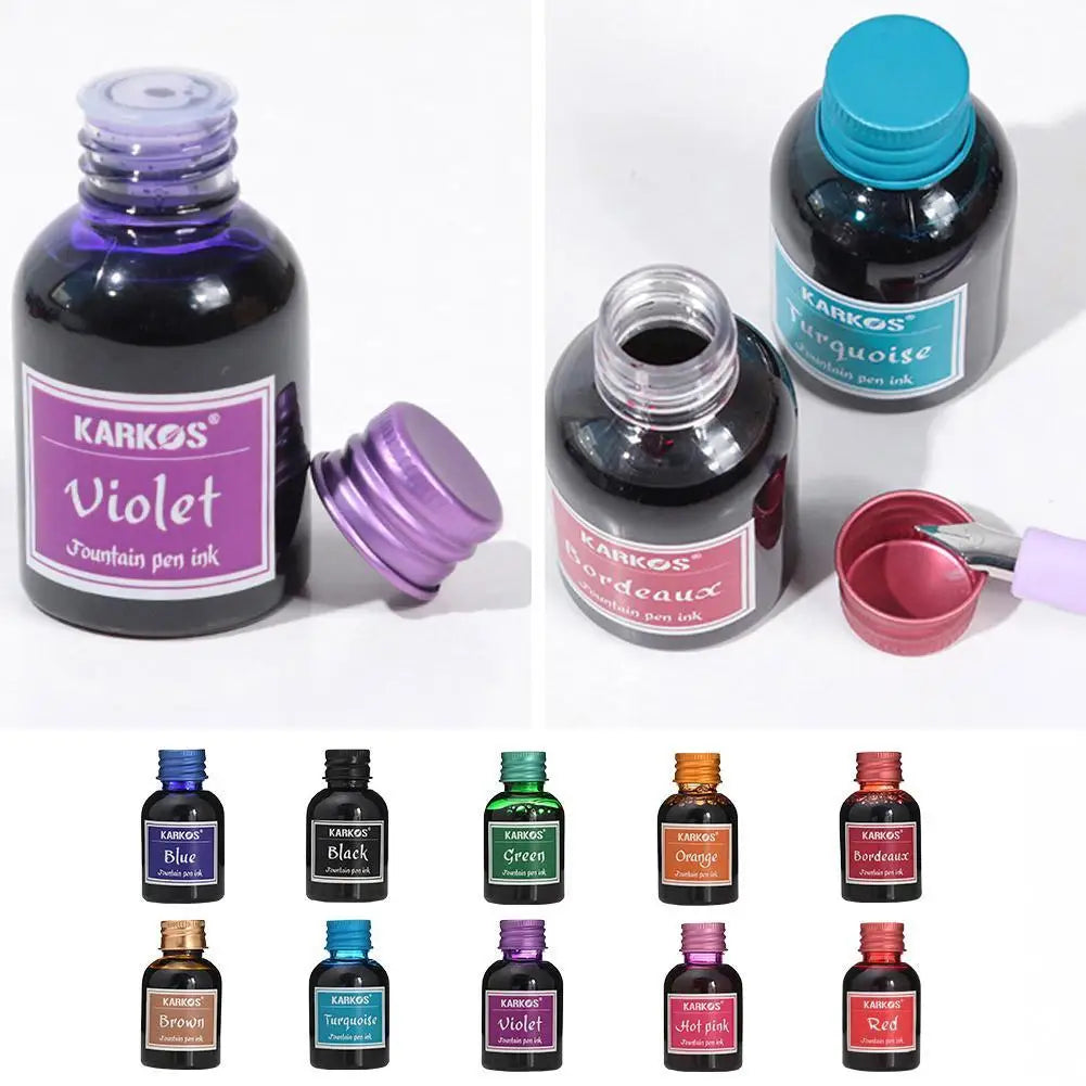 Pure Colorful Fountain Pen Ink Universal Refill Ink Stationery School Brand New Product Peace And Happiness 30ml