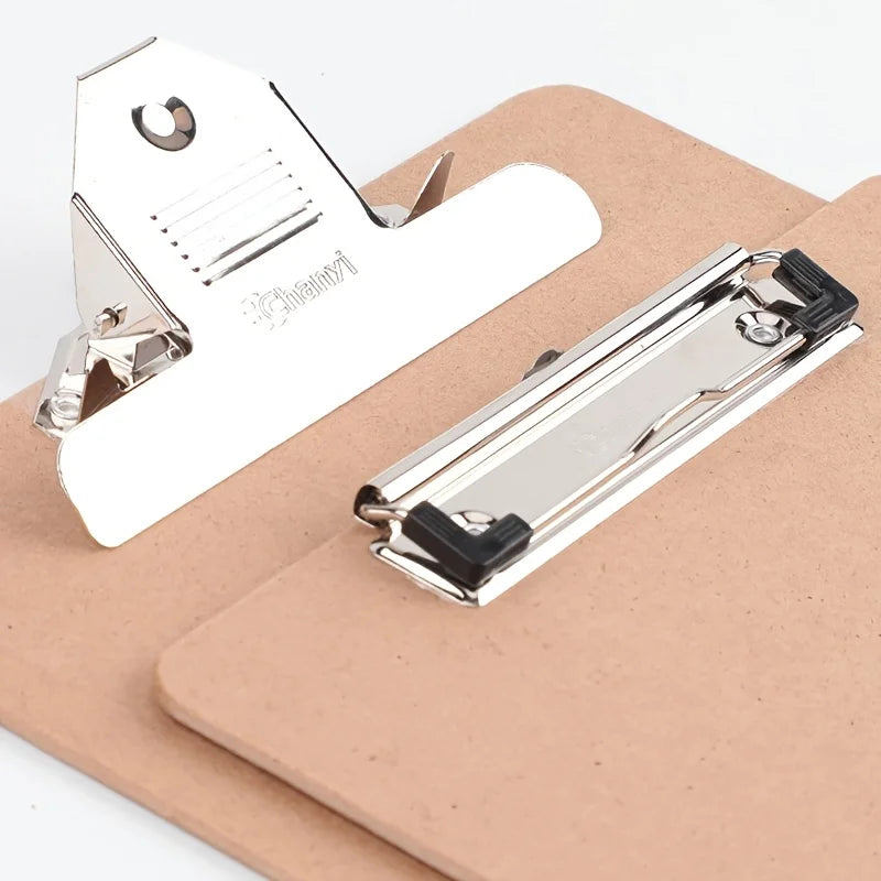 A4 Clip Board Wooden Writing Pad Folder Paper Office Supplies Organizer Clipboard Storage Box Document Pad Paper Holder