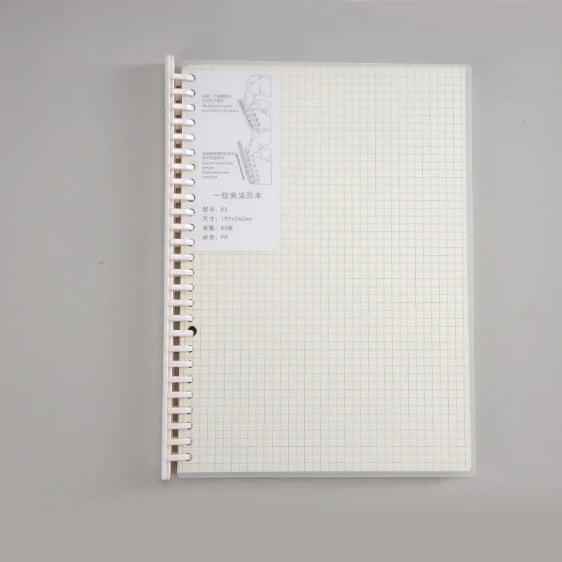 Translucent Frosted Notebook Inner Core Planner Binder Accessories Diary Stationery School Supplies A5 B5
