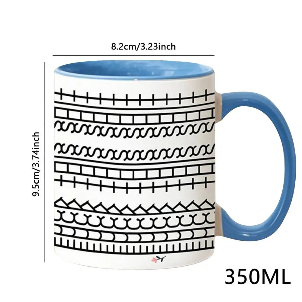 Hide Message Coffee Mug Ceramic Chocolate Milk Cup Modern Coffee Lover Gift Kitchen Accessories Message Coffee Tumbler