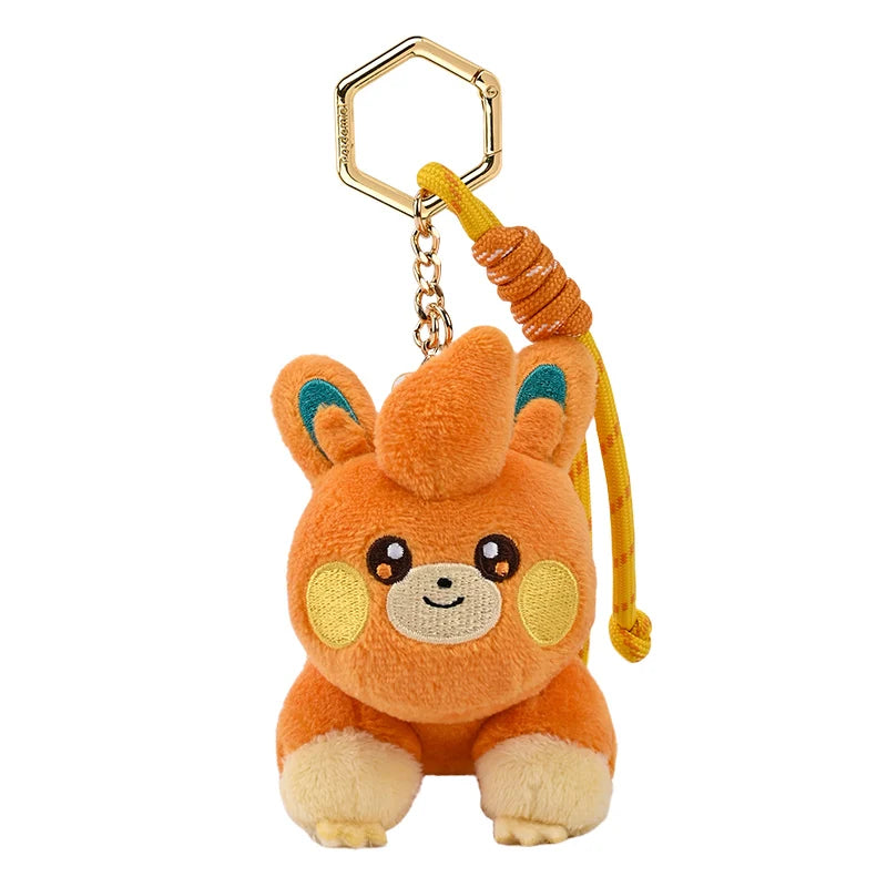 Original Anime Pokemon Kawaii Pikachu Keychain Gengar Mew Jigglypuff Mimikyu Stuffed Toy Cute Plush Keyring Doll Pendant Gift