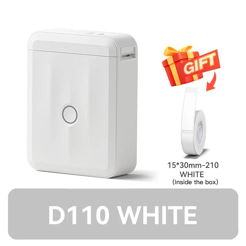 D110M Niimbot Label Thermal Sticker Printer Wireless Bluetooth Portable Mini Machine Barcode Code UV Tag Self-Adhesived Maker